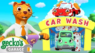 Weasel Chases the Car Wash! | Gecko's Garage | Trucks For Children | Cartoons For Kids