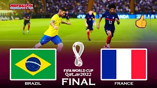 Brazil vs France | Final FIFA World Cup 2022 | Full Match All Goals | PES 2021 Gameplay Football PC