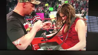 Stephanie McMahon in a bra!
