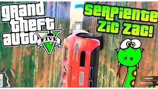 WALLRIDE SERPIENTE EPIC!! PEGADO EN LA PARED COMO MOLA!! =D GTA 5 ONLINE Makiman