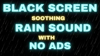 COZY RAIN SOUND AMBIENT BLACK SCREEN | 10 HOUR RAIN SOUND TO SLEEP, STUDY AND RELAX