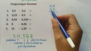 Pengurangan Desimal 6