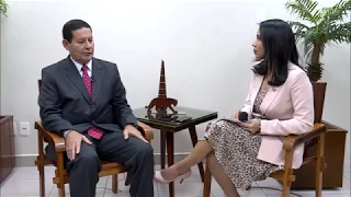 Entrevista com o vice-presidente Hamilton Mourão, no Amazonas