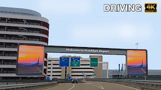 Frankfurt Airport Terminal 1 Departure, Driving 4k [sub]