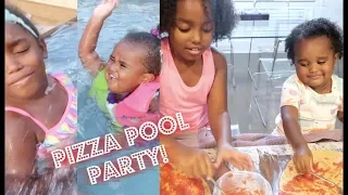 POOL AND DIY HOMEMADE PIZZA DAY WITH MY BABY COUSIN | Yoshidoll