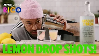 How To Make Lemon Drop Shots with Rico | Absolut Drinks