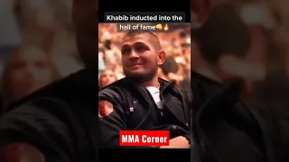 Khabib Nurmagomedov gets inducted to the UFC hall of fame #ufc #khabib #ufc272 #khabibnurmagomedov