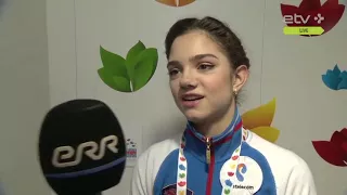 Evgenia Medvedeva - interview after SP, Worlds 2017 (ETV+)