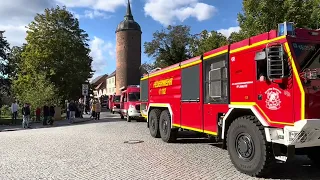 150 Jahre Freiwillige Feuerwehr Luckau - Festumzug durch die historische Altstadt