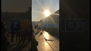 Пыль столбом - последствия взрыва на заводе в Волгограде