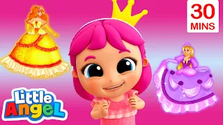 Pink Princess For A Day | Little Angel | Moonbug Kids - Color Time