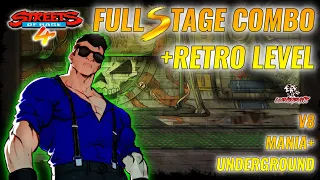 Streets of Rage 4/ V8/ Mania+/ Adam/ Underground Full Stage Combo +Retro Level!