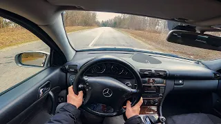 2004 Mercedes-Benz C-class (S203, facelift 2004) C 220 CDI (150 Hp) Automatic POV Test Drive