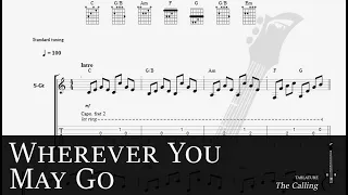 LEARN Wherever You Will Go - The Calling TAB (Guitar Pro fingerstyle)