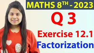 Q 3 - Ex 12.1 - Factorization - NCERT Maths Class 8th - Chapter 12, New Syllabus 2023 CBSE