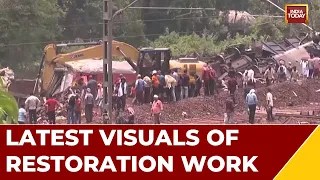 Watch: Restoration Work Underway At The Accident Site | Odisha Train Accident