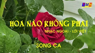 [KARAOKE] Hoa nào không phai (Nhạc Ngoại - Lời Việt) - Song Ca thiếu giong Nữ  (F#SC) | #coverbytmn