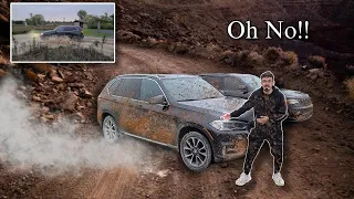 BMW X5 sends it in the mud!