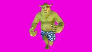 Rennende Shrek green screen effect