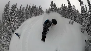 No Friends On A Pow Day - Backcountry Snowboarding - British Columbia, Canada - GoPro Max 360 4K