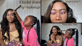 Ebube Obi does my makeup (Hilarious)…Rate this look 😃