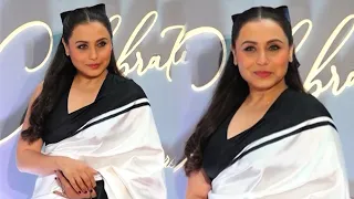 Rani Mukherjee Looking Gorgeous In Saree At Bharat & Dorris 35 Year Of Celebration