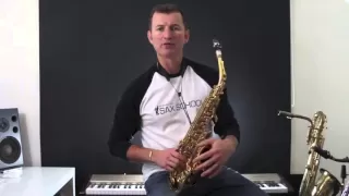 Saxophone Lesson In the Mood How to play on Alto Sax