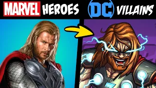 What if MARVEL SUPERHEROES Were DC VILLAINS?! (Stories & Speedpaint)
