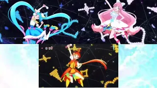 Cure Sky, Cure Prism, and Cure Wing Trio Transformation/Fanmade/Hirogaru Sky Precure