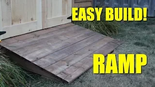 Ramp For My Shed!