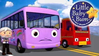 Wheels On The Purple Bus | Nursery Rhymes for Babies by LittleBabyBum - ABCs and 123s