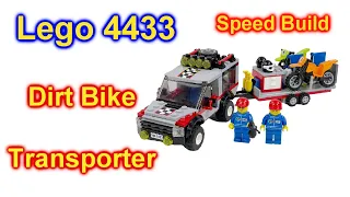 Lego 4433 Dirt Bike Transporter Motorcycle Speed Build Watch It Pull A Wheelie