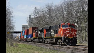 RAILREEL "Long Train Coming" CN 148 Woodstock Ontario April 24 2022