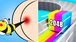 Satisfying Mobile Gameplay 2024... Help Me: Tricky Story vs Jelly Tube 2048 All Max Levels