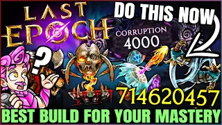 Last Epoch - New Best HIGHEST DAMAGE Build For ALL Masteries - Mastery & Class Builds Ranking!