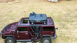 Hummer H2 Overland Build!  X Bull Roof Mount Tent Install 4K