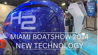 2024 Miami Boat Show New Technology! Hydrogen Engine, Mercury Avator, Taiga Orca!