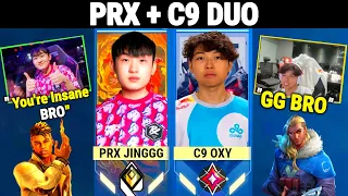 PRX Jinggg & C9 Oxy Shows 'INSANE DUO' & Dominate Radiant Lobby in Ranked | Valorant