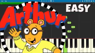 Arthur Opening Theme Song - EASY Piano Tutorial