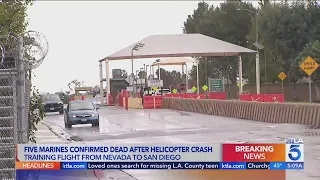 Five Marines confirmed dead after helicopter crash outside San Diego