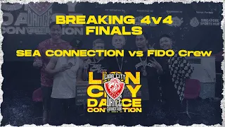 S.E.A CONNECTION vs FIDO CREW | Breaking 4v4 Finals | Lion City Dance Convention 2023