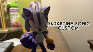 Jakks pacific Darkspine Sonic custom figure - Custom figures showcase : Birthday celebration. ￼