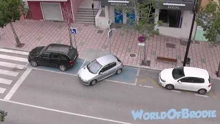 FUNNY WOMAN DRIVER PARKING FAIL