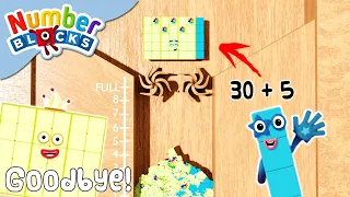 NUMBERBLOCKS | Oh No! Bad Day for Thirty Five 35! (OFFICIAL) | Shredding Simulation