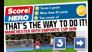 Score Hero Level 287 (3 Stars) Walkthrough - Manchester United vs Leeds United