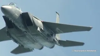 F-15 skin damage at MAKS 2011 air show sunny