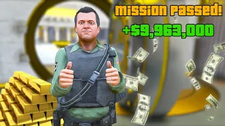 Stealing $9,963,000 from the DIAMOND CASINO!! (GTA 5 Mods)
