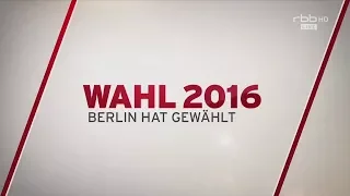 RBB Fernsehen - Wahl 2016 Intro - 2016 [HD]