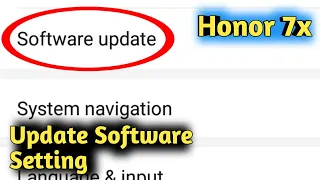 Honor 7X || How to Update Software in Honor 7x