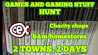 Games and gaming stuff hunt, 2 towns, 2 days, charity shops, cex and b&m homestores!